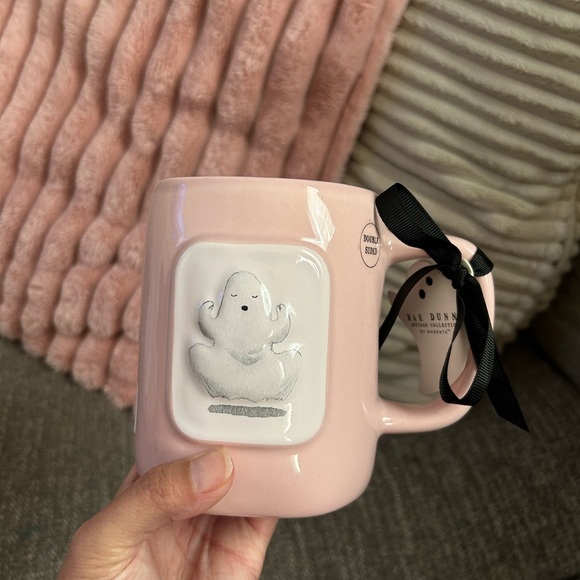 Rae Dunn Pink 'Namastay Ghostly' Mug - Picture 3 of 4
